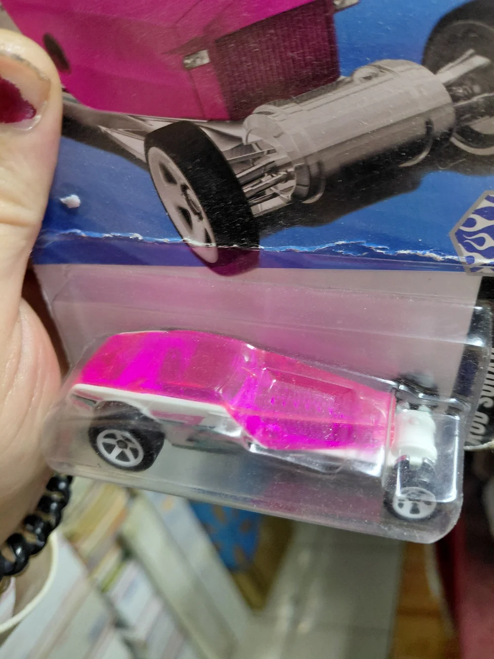 the Hot Wheels Hi-Roller (Pink/White variant) from the 2025 Rod Squad series (nu